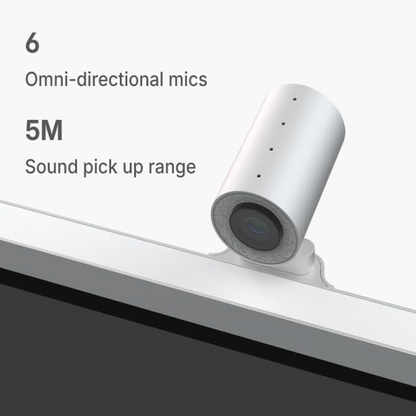 4K Smart Camera, 6 Mics, 142° Wide View, AI Tracking Board