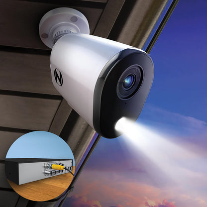 12 Channel 2TB DVR Security System and 8 Wired 2K Deterrence Cameras - 4 Bullet 4 Dome