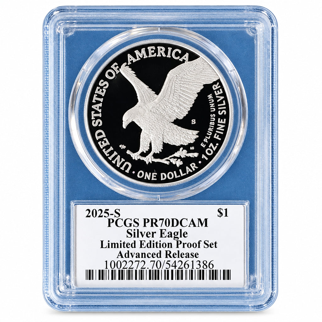 2025-S US MINT LIMITED EDITION SILVER PROOF SET $1 ASE PCGS PF70 ADVANCE RELEASE