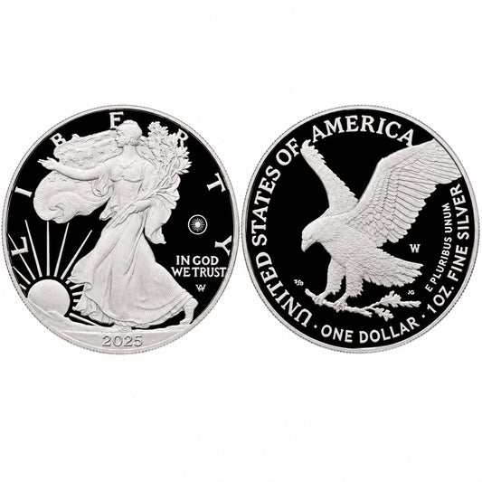 2025-W $1 PROOF ASE LASER BEAM PRIVY NGC PF70 FDOI GAUDIOSO